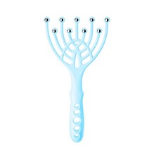 목 마사지기 안마기 지압기 9 발톱 머리 마사지 유선형 볼 몸 이완 두피 마사지 손으로, 블루 1 개