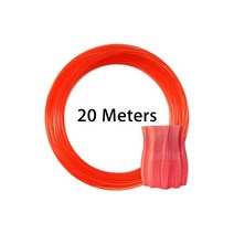3D프린터필라멘트 LeoPlas-1.75mm 10 및 m 투명 PETG 필라멘트 샘플 3D 프린터 펜 소모품 인쇄 용품 플라스, 04 Clear Red 20m 60g