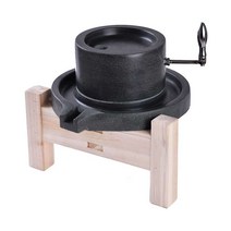 수동 맷돌 두부 전통 콩갈기 콩비지 멧돌 분쇄기 돌절구 두유, 20x30무료나무프레임두부상자