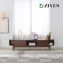 [지베스] 바흐 원목 TV거실장 2000, 월넛
