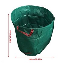대형 정원 폐기물 쓰레기 가방 120-500l 대용량 재사용 가능한 잎 자루 통 수집, 500l 132갤런