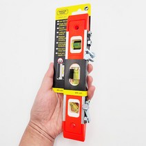 휴대용 강력 자석 수평자 225mm 수평기 수평 과 수직을 한번에