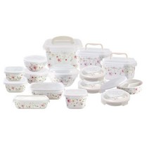 젠한국 미쉘 도자기 밀폐용기 세트(15종), 없음