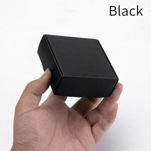 선물상자 리본 포장박스 블랙 판지 비누 맞춤형 크기 로고 인쇄 지원, 53.Black - 100pcs-12.5x12.5x4c