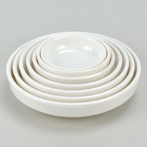 국산 업소용 멜라민 반찬접시 미색 반찬 그릇 앞접시 음식점 식당 영업용 찬기, 신찬기 6호(K-376)