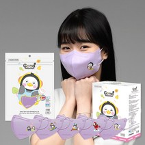 굿매너 펭수 새부리형 마스크 대형 중형 소형 초소형 5종 아트심볼 컬러 25매(5매입x5) 캐릭터마스크 펭수굿즈, 바이올렛(5매입x5개), 대형(L)