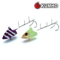 금호조침 더블훅 텐야 갈치낚시 바늘 생미끼낚시 GK526, 퍼플 150g