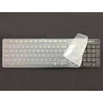 키보드커버 실리콘 기계식 무선 블루투스 데스크탑 키보드 커버 로지텍 mk235 mk315 k235 k375s 보호기 먼지 커버 필름, 분명한