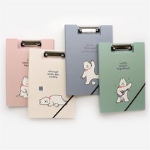 [핑크풋] 비비 클립 밴드 화일 파일 클립보드 보드, 4500비비클립밴드화일 아이보리
