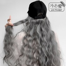 FANSDA 모자 일체형 가발, 1개, JF모자-브라운