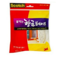 3M 물먹는 항균테이프 결로현상 곰팡이 방지 물기흡수 문풍지, 3개
