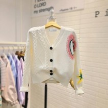 반반 케이블 하트 가디건(PPA23G1146)