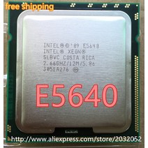 인텔 제온 프로세서 E5640 12M/캐시/2.66GHz/5.86/GT/s QPI LGA1366 데스크탑 CPU 100% 작동
