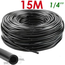 pvc 파이프 규격 KESLA 5-100m 정원 급수 호스 4/7mm PVC 마이크로 관개 물방울 관 스프링클러 1/4 잔디 발코니 온실, [01] 4분의 1 ', [01] 5M (16.4ft)