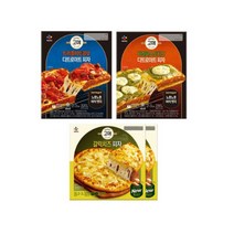 디트로이트 피자 2판 (트리플미트콤보 320g + 바질페스토치즈 285g) + 갈릭치즈피자 325g 2판