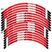 오토바이튜닝 오토바이 휠 스티커 림 스트라이프 데칼 액세서리 타이거 익스플로러 XR 800Xc Xca Xcx 900, 06 Front 21 Rear 17