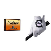 타이트리스트 골프공 HVC SOFT FEEL 2피스 12개들이 오렌지 T7251S-J, 단품+장갑 22cm