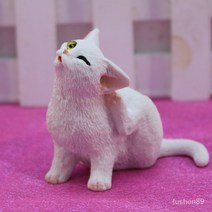 창조적 인 자동차 액세서리 자동차 새로운 귀여운 고양이 모델 공예 간단한 현대 데스크탑 작은 장식품, 다리 다리 고양이