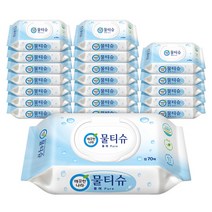 [블리스하이] 깨끗한나라 물티슈 퓨어 캡형 70매 20팩, 깨끗한나라 물티슈 퓨어 캡형 70, 20개, 70개입
