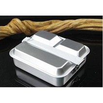 스테인레스304로 만든 사각 메스킷 반합 세트 미군반합 백패킹 미니멀, 1개