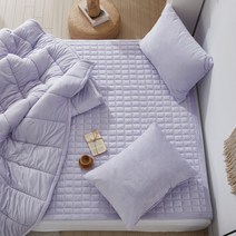 꿀잠 이불 레이즈 극세사 침구 카페트 토퍼, 화이트