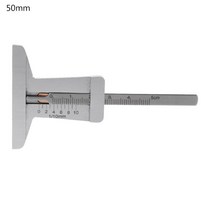 0-60mm/0-50mm 자동차 타이어 타이어 트레드 버니어 깊이 게이지 스테인리스 스틸 미터 통치자 캘리퍼 측정 도구 모토 트럭, 0-50mm