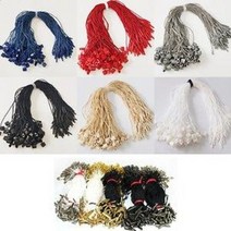 택고리 실고리 택끈 행택고리 택고무줄 실고리핀, 택 고무줄 12cm 검정(약 200줄), 1개