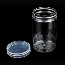 슬라임 용기 원통 투명 케이스 병 플라스틱 요거트 5.5CM 150ML 슬라임보관통 요거트통 투명원통케이스 원통케이스