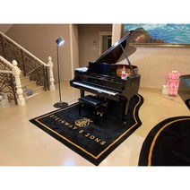 층간소음흡음 피아노방진매트 피아노방음매트 진동 층간 연습실패드 카페트 미끄럼 아파트 흡음 디지털 공사 쿠션 그랜드 사각패드 장방형 피아노 타악기, 1.8 x 2.4미터, 블랙 2 스타인웨이