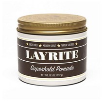 레이라이트 남성 헤어 스타일링 슈퍼홀드 포마드 297g Layrite Superhold Pomade, 1개