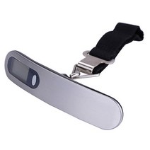 욜케이유 손 저울 여행 가방 무게 측정기 전자 캐리어, 그레이, 1개