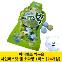 [구슬아이스크림] 미니멜츠 빅구슬 샤인머스캣 앤 소다향 1박스 (24개입), 1개, 1680ml