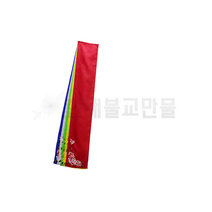 목단 이북 부채끈 (오색 검정 백색), 오색