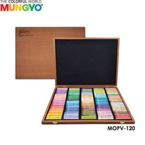 문교 아티스트 프리미엄 소프트오일파스텔 120색 우드케이스 MOPV120