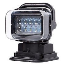 led 50W 리모컨 무선 전동 써치라이트 작업등 선박용 차량용 써치라이트 사냥용써치라이트 DC서치라이트, 백색, 1개