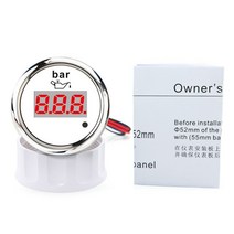유면계 유량계 AD 52MM 보트 자동차 기계식 오일 압력 게이지 오일 프레스 미터 1/8NPT 센서 스레드 0-10 B, 04 Only Gauge WS