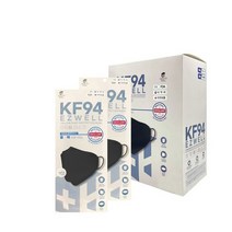 이지웰 입체형 황사 방역 보건용마스크 (KF94), 블랙