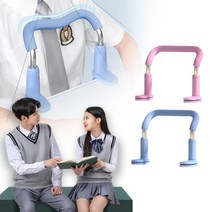 어깨 책상 말린 허리 미니 높이 자세 바른 보정 고정, 책상바른자세(핑크), 핑크
