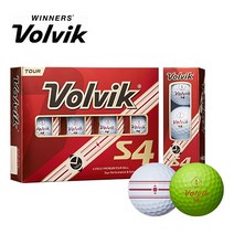 볼빅 골프공 투어 S4 V포커스 4피스 화이트 1더즌 12구, 볼빅 투어 S4 V포커스, 화이트 (1더즌 12구)