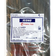 전오 케이블타이 선정리 국산 540MM 100개 전선정리, 540MM(100개 ), 흑색