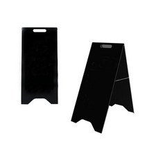 카페 광고판 A형 입구철제 입간판 배너 안내 스탠드, 블랙(무지)-35-76cm