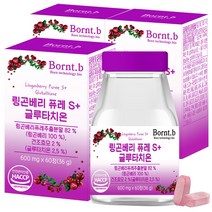 본트비 링곤베리 퓨레 글루타치온, 3개, 60정