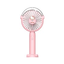 헬로 키티 데스크탑 자동 진동 팬 미니 데스크탑 휴대용 Usb 충전 바람 음소거 팬, 헬로키티휴대용스프레이팬