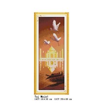 십자수 자수 만들기 세계적으로 유명한 장소 풍경 시리즈 이집트 피라미드 베니스 워터 시티 키트 14ct 11ct 카운트 캔버스, f367, 14ct 인쇄