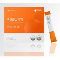 CMG 제약 엑셀렌C 메가 비타민C 아연 셀렌, 2g, 60포