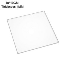 투명 아크릴 시트 반투명 보드 폴리 메틸 메타 크릴 레이트 두께 1mm-9mm 크기 10x20cm, 10x10cm, 4mm