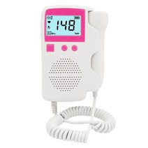 휴대용 수중 음파 탐지기 3.0MHz 임신 맥박 측정기 베이비 케어 심박수 모니터 태아 도플러 초음파 감지기, 01 pink- no box
