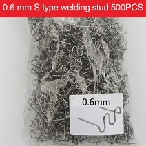 플라스틱 pvc 용접기500PCS 0.6/0.8mm Hot Stapler For Plastic Welder Machine Car Bumper Repair Welding, 06 0 6mm Wave staples