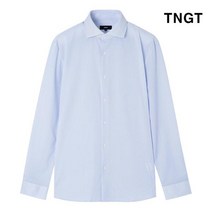 20SS 블루 세미와이드카라 스트라이프 드레스셔츠 TGSH0E555B2