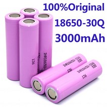 3.7V 3000mah 18650 배터리 삼성 30Q INR 18650 30Q 20A 충전식 리튬 이온 배터리 교체 외장 배터리 삼성, 10pcs